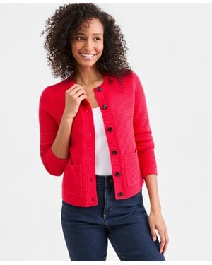 Style & Co. Textured Cardigan Sweater