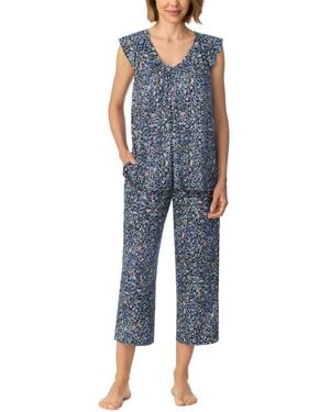 Ellen Tracy Flutter Raglan Sleeve Top - Blue