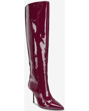 AAJ By Aminah Isabella Tall Shaft Dress Boots - Red