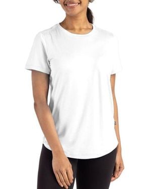 Cutter & Buck Coastline Epic Comfort Recycled Short Sleeve Tee - White