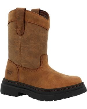 Georgia Boot Boys Kids' Romeo Superlyte Pull On Boot - Brown