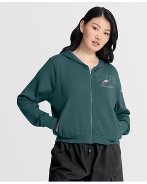 Nike Midnight Philadelphia Eagles Primetime Full-zip Hoodie - Green