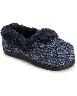 Muk Luks Anais Moccasin Slippers - Blue