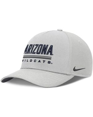 Nike Arizona Wildcats 2026 Sideline Dri-fit Rise Adjustable Hat - Metallic