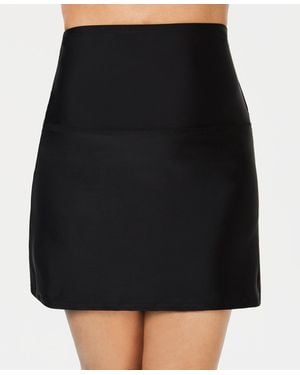 Island Escape La Palma High-waist Tummy Control Swim Skirt - Black
