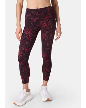 Sweaty Betty Power Printed 7/8-length Workout leggings - Purple