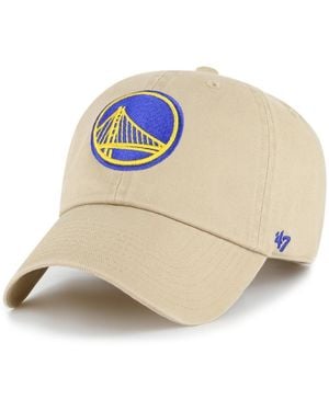'47 Golden State Warriors Logo Clean Up Adjustable Hat - White