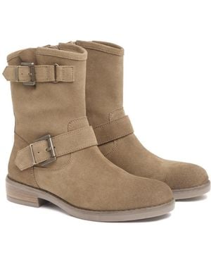 Celtic & Co. Slouch Biker Ankle Boot - Natural