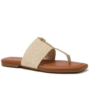 Lands' End Haven Stretch Raffia Sandals - Brown