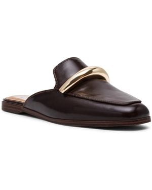 Dolce Vita Morgana Tailored Loafer Flat Mules - Brown