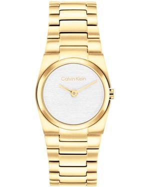 Calvin Klein Ck Unite Tone Stainless Steel Bracelet Watch 26mm - Metallic