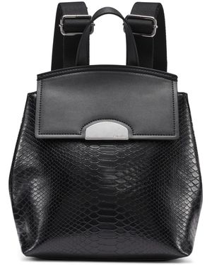 Calvin Klein Small Arabella Snake Backpack - Black