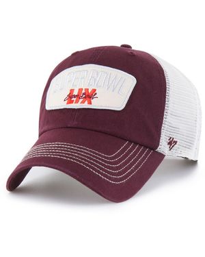 '47 Super Bowl Lix Carver Clean Up Adjustable Hat - Purple