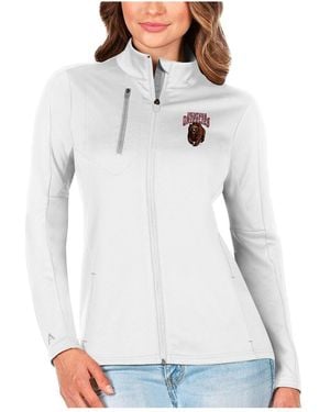 Antigua White/silver Montana Grizzlies Generation Full-zip Jacket