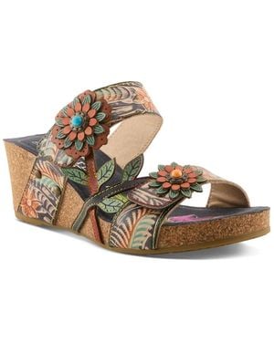 L'ARTISTE Spring Step Moai Slide - Metallic