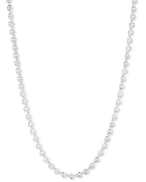 Ralph Lauren Cubic Zirconia Tennis Necklace - White