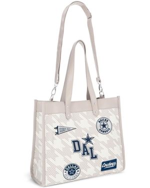 WEAR by Erin Andrews Dallas Cowboys Patch Printed Tote Bag - White