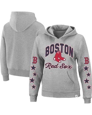 '47 Boston Red Sox Plus Size Starry Eye Hoodie - Gray