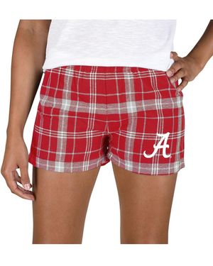 Concepts Sport Crimson/gray Alabama Crimson Tide Ultimate Flannel Shorts - Red