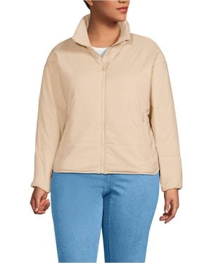 Lands' End Plus Size Wanderfree Insulated Jacket - Blue