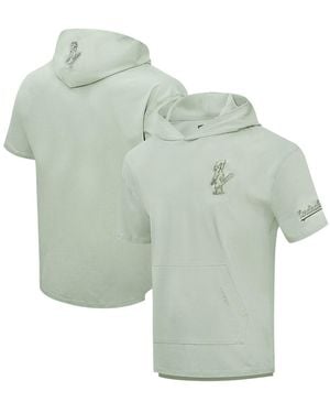 Pro Standard St. Louis Cardinals Neutral Short Sleeve Pullover Hoodie - Green