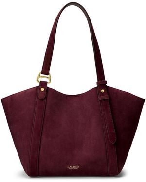Ralph Lauren Tasha Large Tote Handbag - Purple