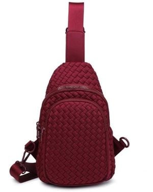 Sol And Selene Beyond The Horizon Woven Neoprene Sling Backpack - Red