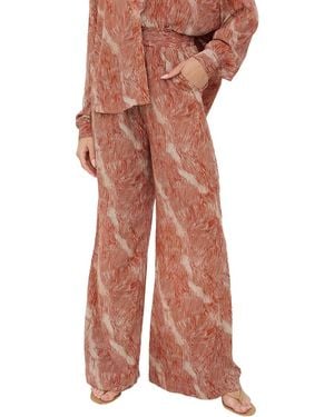 Raffya Ginger High Waist Tiger Print Trouser - Pink