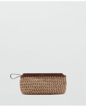Mango Natural-fiber Pouch - Brown