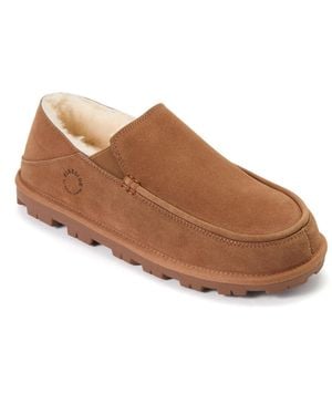Dearfoams Shepparton Loafer Water Repellent Slippers - Brown