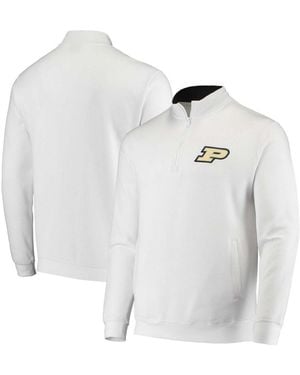 Colosseum Athletics Purdue Boilermakers Tortugas Logo Quarter-zip Jacket - White
