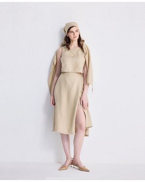 REISTOR Overlap Midi Skirt - Multicolor