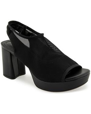 Kenneth Cole Ramsey Mesh Platform Dress Sandals - Black