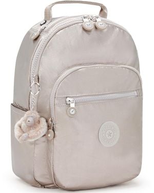 Kipling Seoul Small Zipper Backpack - Gray