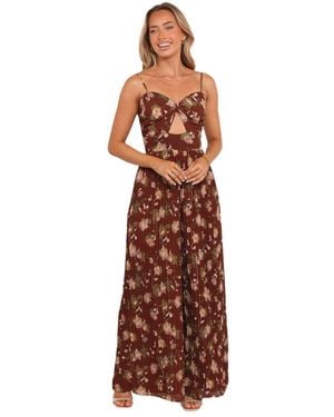 Petal & Pup Alice Wide Leg Jumpsuit - Brown