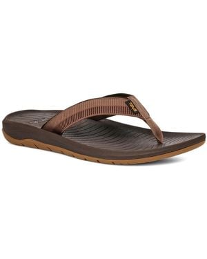 Teva Hurricane Flip Flop Sandals - Brown