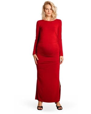 Nom Maternity Maternity Curve Dress - Red