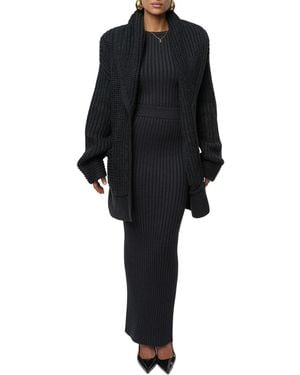 JLUXLABEL Hazel Knit Cardigan - Black