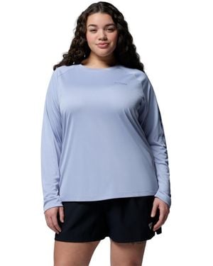 Columbia Plus Size Pfg Tidal Tee Ii Omni-shade T-shirt - Blue