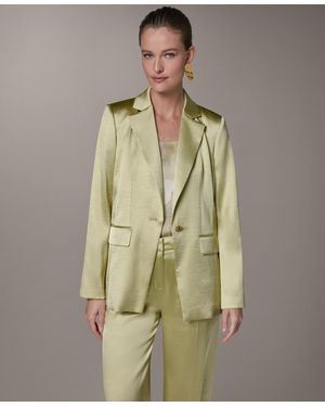 Donna Karan Notch Collar Jacket - Green