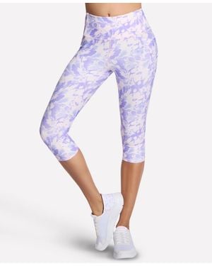 Skechers Go Walk Printed High-waist Capri - Purple