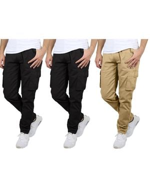 Blu Rock 3-pack Flex Stretch Cargo Pants - White