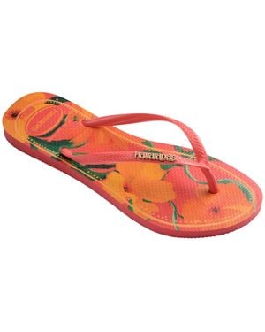 Havaianas Slim Tropical Sandals - Orange