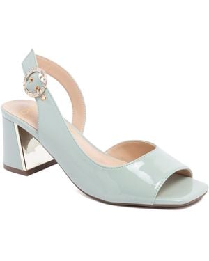 Jones New York Ondree Open Toe Dress Sandals - Metallic