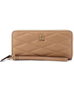 Nine West Anders Slg Zip Arnd Wrslt Wllt - Brown