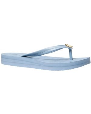 Michael Kors Posie Flip Flops Sandals - Blue