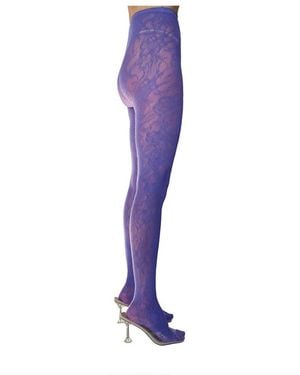 Stems Eden Mesh Tights - Purple
