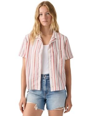 Levi's Bennie Short-sleeve Camp Shirt - Red