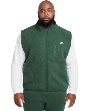Nike Sportswear Club Fleece Winterized Zip front Vest in Black for Men Lyst