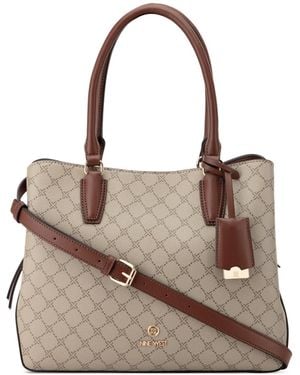 Nine West Lakelyn Carryall Large Satchel Bag - Brown